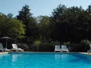 Pool - Mobile home with terrace - 6 guests (Visan)