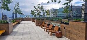 Terrace/patio - Apartment in downtown Rio, across from the Carioca Metro station, near Lapa. (Rio de Janeiro)
