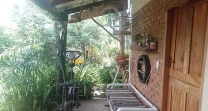 Cabaña Renacer (cozy place, garden, nature, rustic, handmade, vintage)