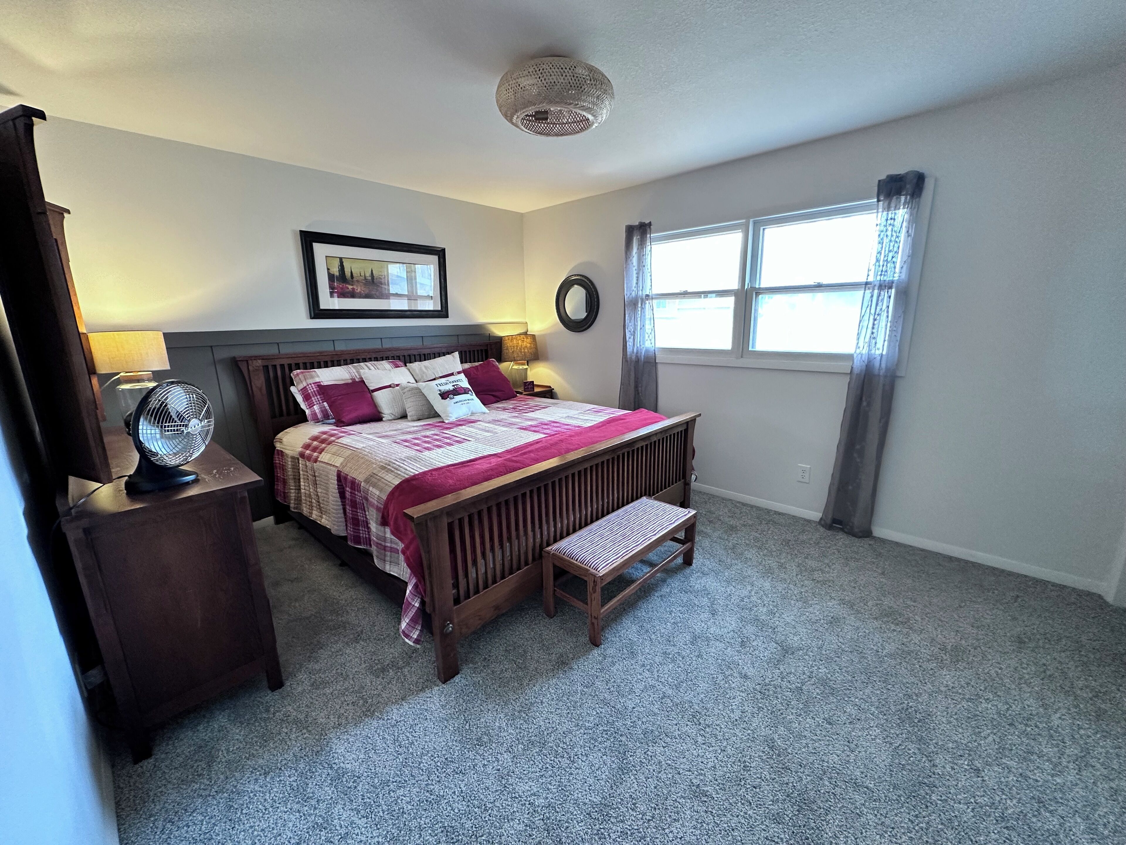 5 dormitorios, tabla de planchar con plancha, wifi y ropa de cama