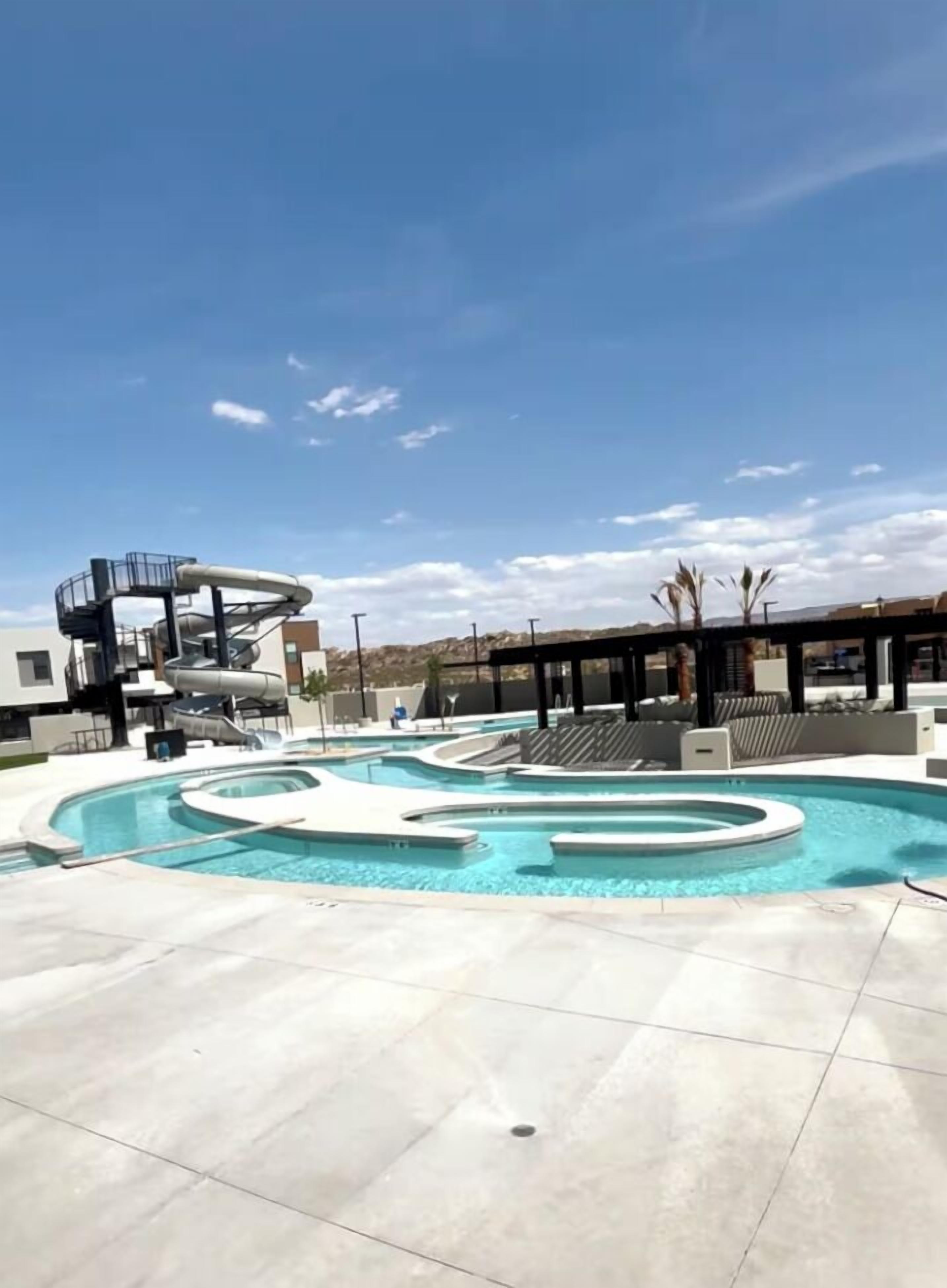 A heated pool