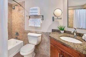 Towels, soap, toilet paper