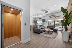 Smart TV, music library, video library