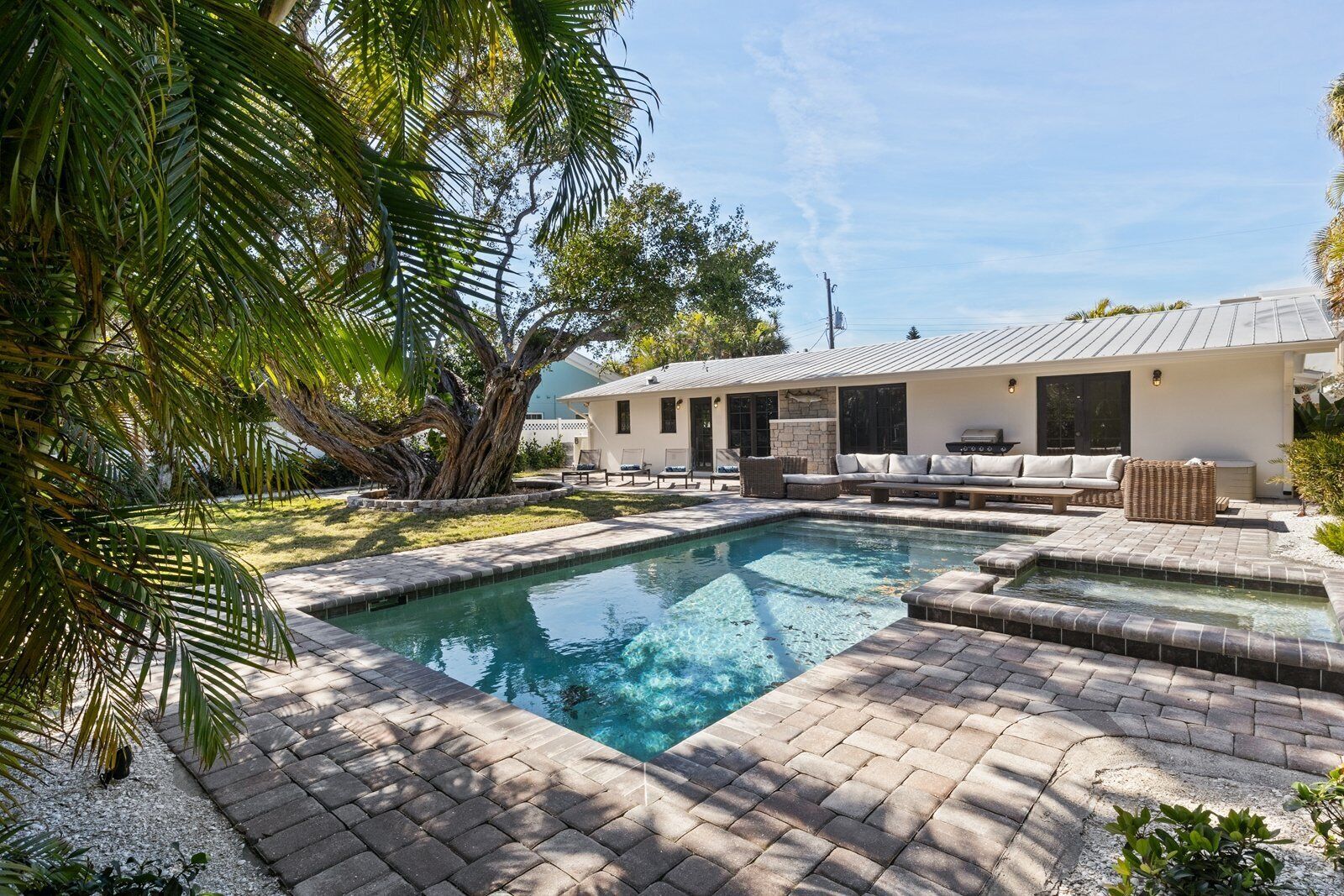 A heated pool