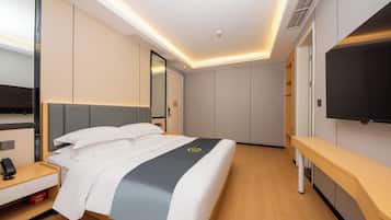 Luxe tweepersoonskamer, uitzicht op de stad