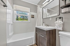 Hair dryer, towels