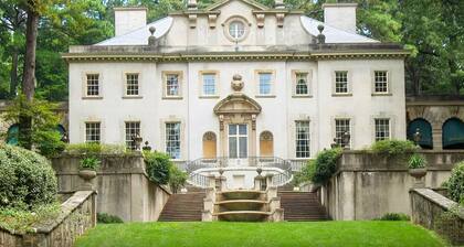 The Stratford | 6BR Luxury Buckhead Retreat | Firepit • Yoga Deck • Game Room • 5,700 Sq Ft