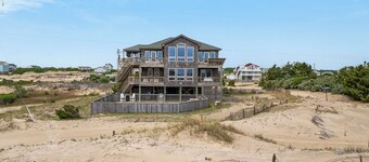 Salty Moon - 4x4 Carova Beach, Oceanfront, Cargo Lift, Pool, Shuffleboard, Dune Deck