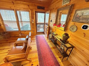 Smart TV, fireplace, video games