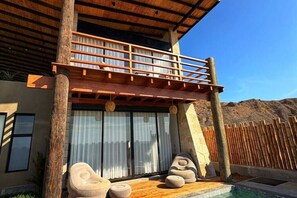 Terrace/patio - House Costa Azul Punta Sal-air conditioning (Tumbes)