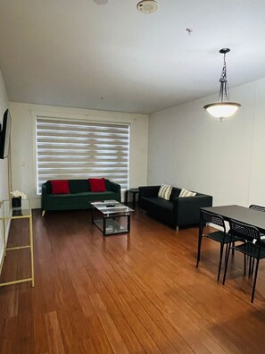 Living area - 1 Bedroom plus den apartment, Best for comfortable, and calm stays (Surrey)