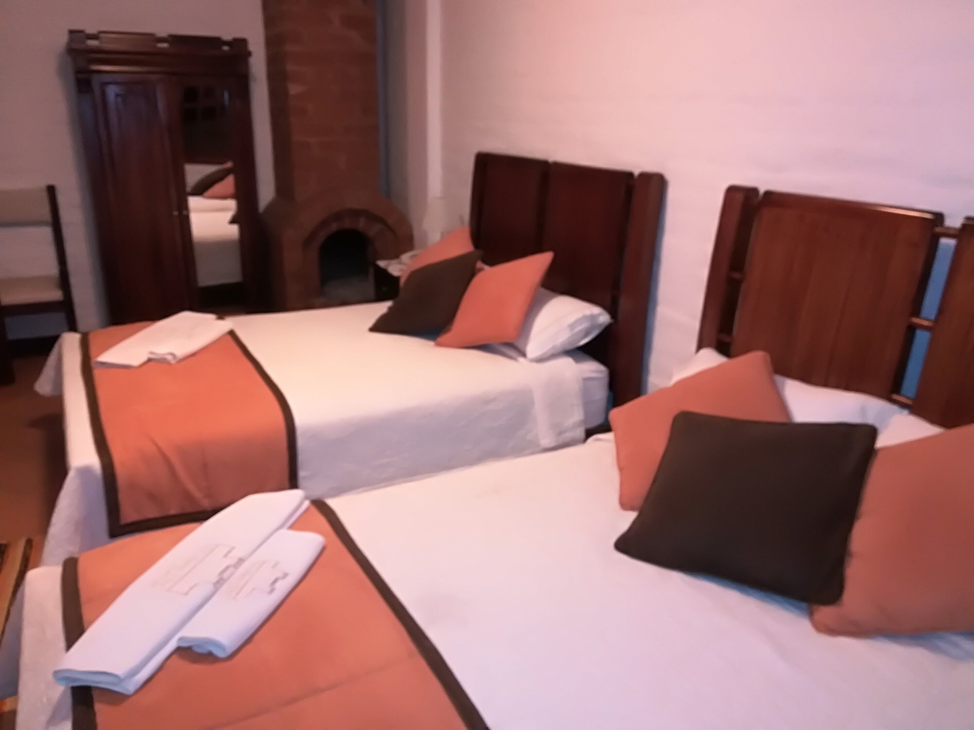 Habitación Confort con 2 camas individuales, vista al jardín