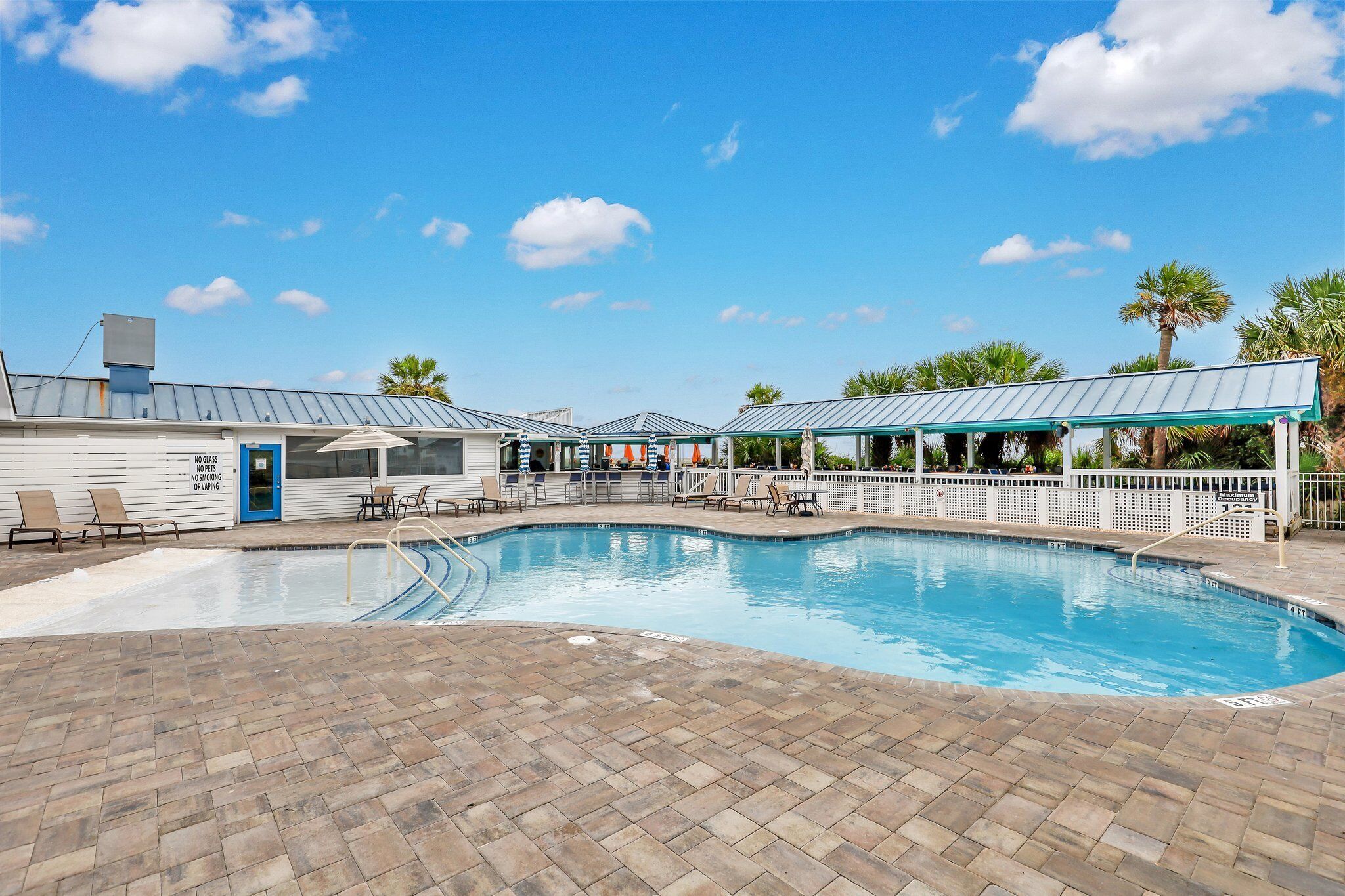A heated pool