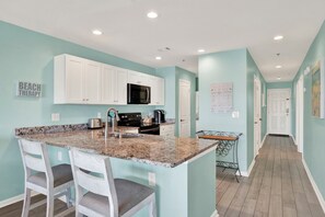 Fridge, microwave, oven, stovetop - Oceanside Retreat Steps from the Beach | Heated Pool Access (Tybee Island)