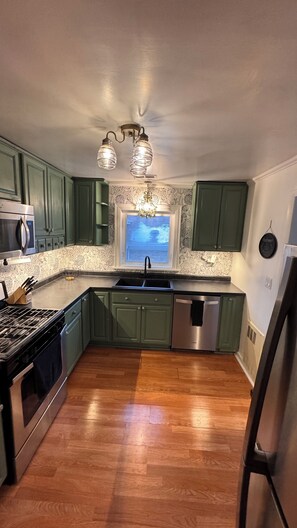 Private kitchen - HUGE Apartment near TRAIN/BUS. Free Parking! (Chicago)