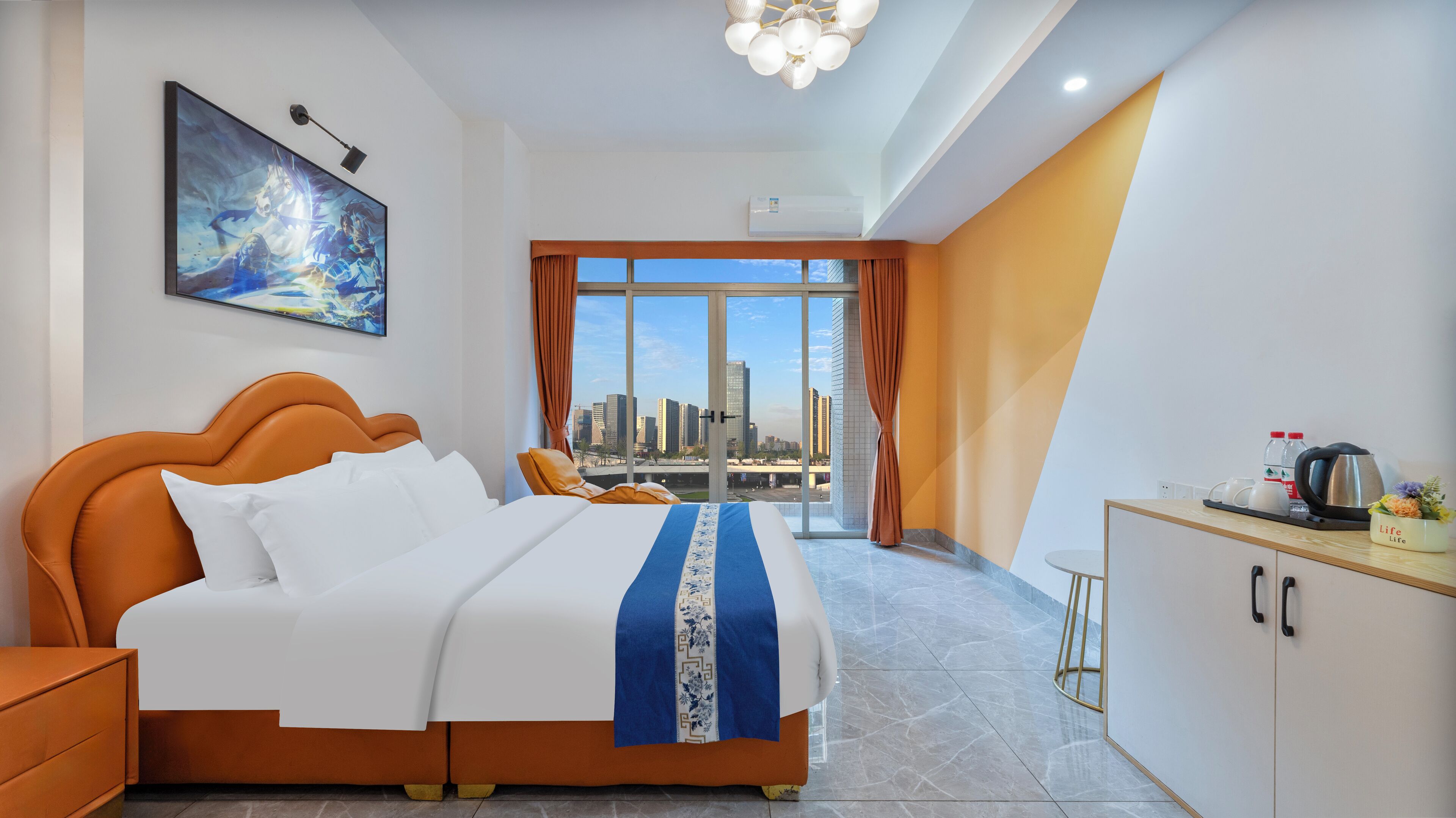 Superior-Doppelzimmer, Balkon, Stadtblick