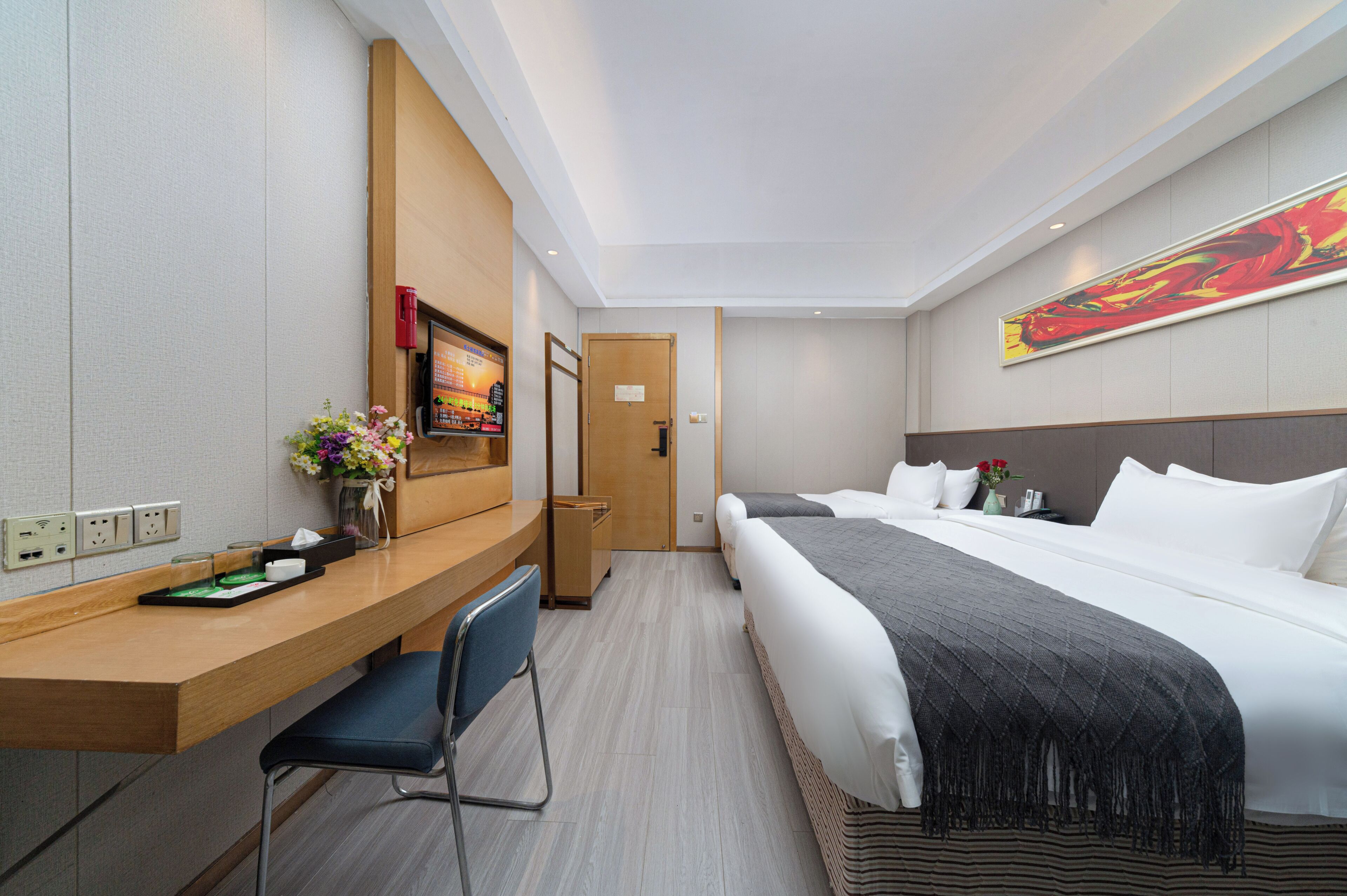 Habitación familiar con 2 camas individuales, vista a la ciudad