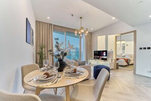Dining - High Floor 1BR Burj View Apartment by fam Living (Dubai)