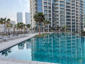 Pool - High Floor 1BR Burj View Apartment by fam Living (Dubai)