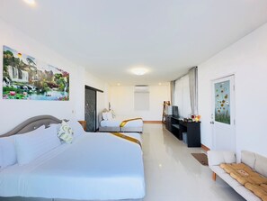 Chambre Quadruple | Wi-Fi gratuit, draps fournis