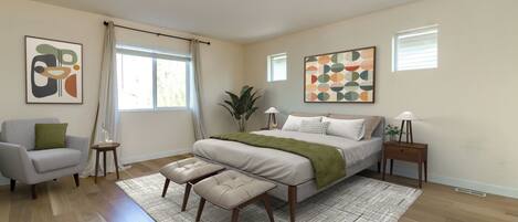 4 多间卧室、熨斗/熨衣板、WiFi、床单