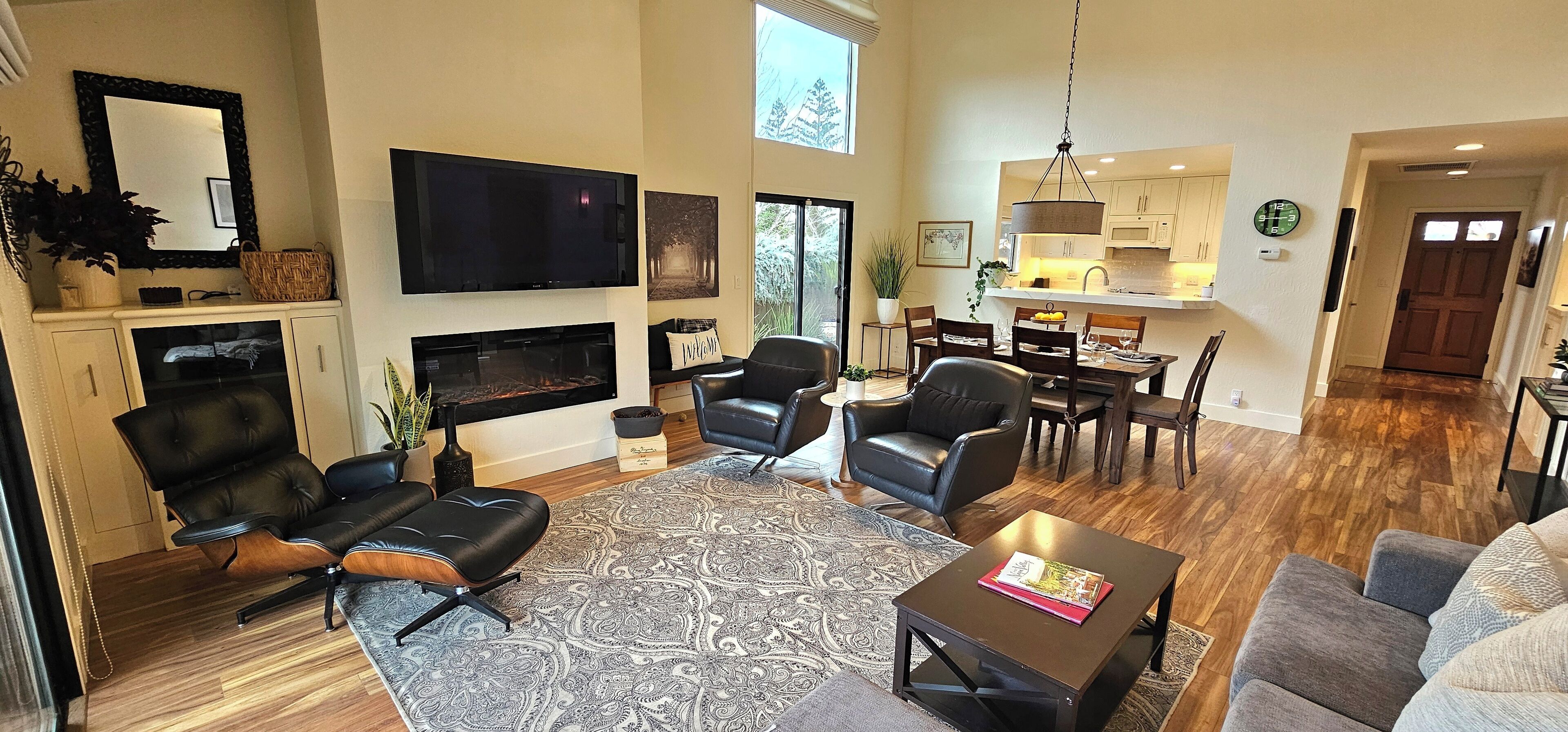 TV connectée, cheminée