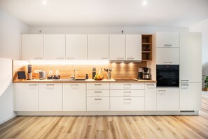 Fridge, oven, stovetop, dishwasher