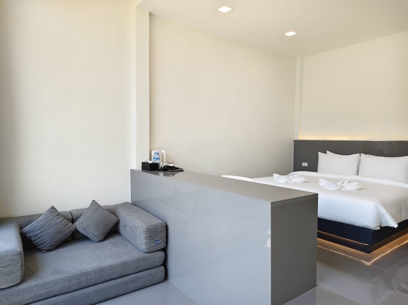 Een bureau, gratis wifi