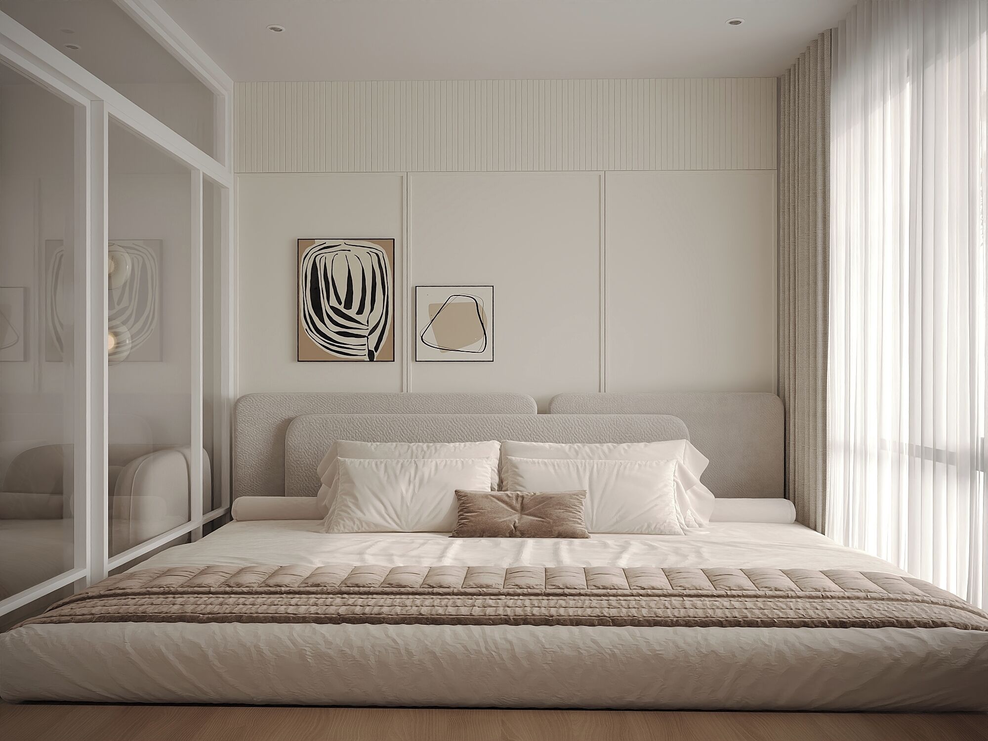 Minibar con artículos gratuitos y decoración individual