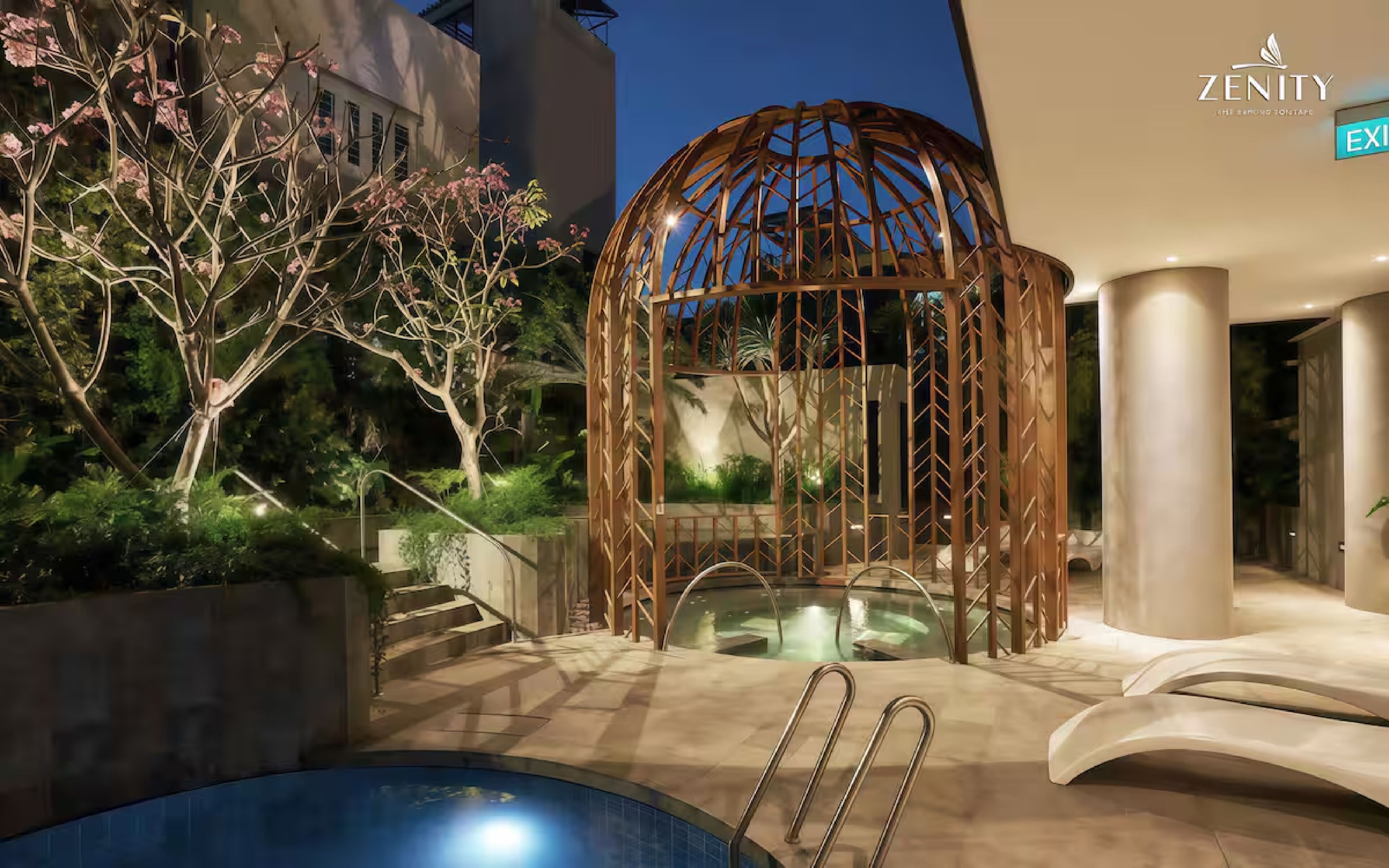 Khuôn viên nơi lưu trú