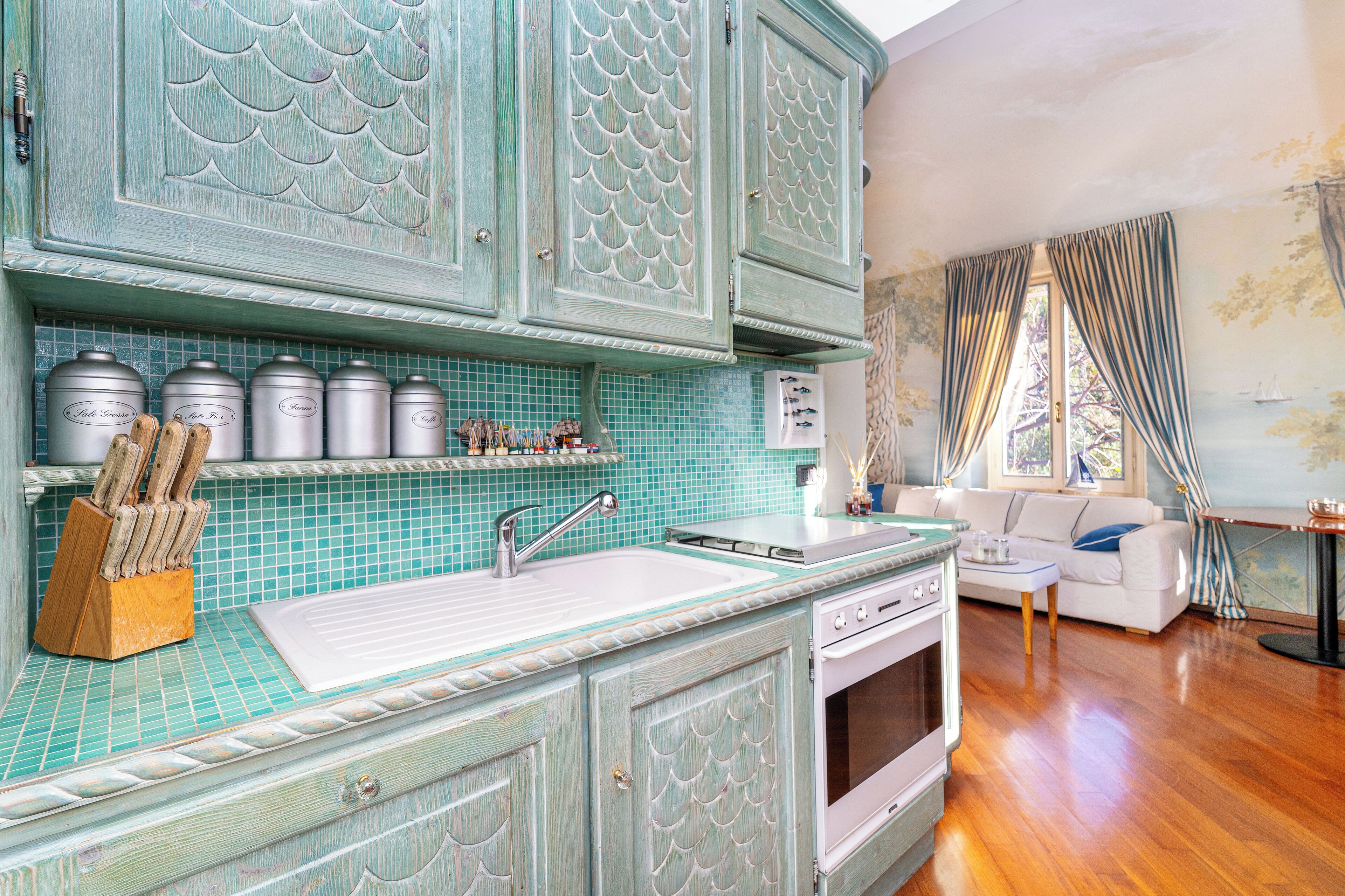 Apartment, 2 Bedrooms, Terrace, Sea View | Private kitchen