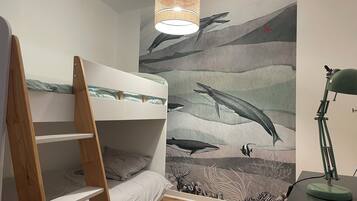 3 chambres, lit parapluie, Wi-Fi gratuit, draps fournis