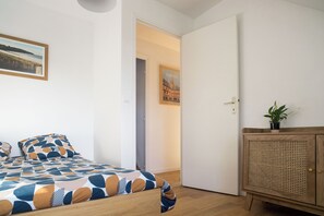 3 habitaciones, cuna de viaje, wifi gratis y ropa de cama 