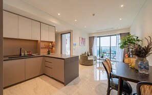 Luxury Apartment, 2 Bedrooms, Kitchen, City View | In-room dining - Honey The Opera Luxury Residence (Thu Thiem)