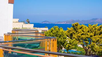 Family Double Room, Mixed Dorm, Balcony, Sea View | Balcony view