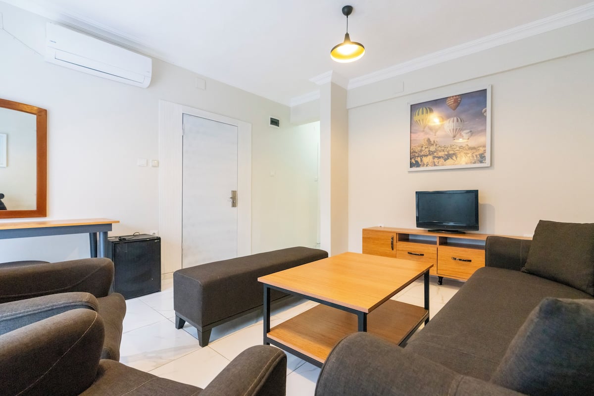 Comfort suite, 2 slaapkamers, balkon, uitzicht op tuin