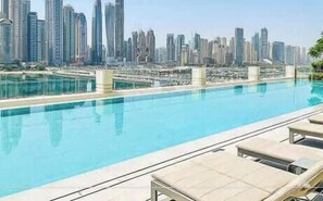 Pool - Beachfront Living with Marina Skyline Views (Dubai)