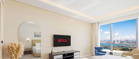 Blackout curtains, iron/ironing board, free WiFi