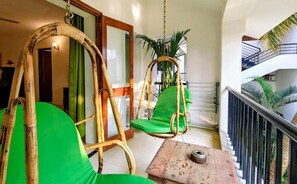 Appartement, 1 chambre, cuisine, vue jardin | Terrasse/Patio