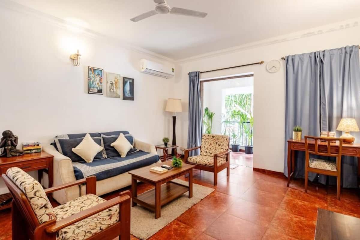 公寓, 1 间卧室, 厨房, 庭院景观 | 客厅