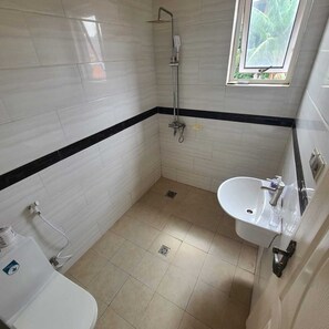 Towels, soap, toilet paper