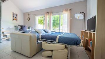 1 chambre, bureau, Wi-Fi, draps fournis
