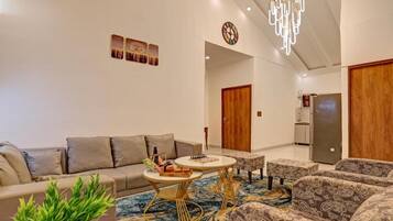 Villa, uitzicht op de stad