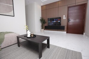 Apartamento Deluxe, no fumadores, baño privado | Zona de estar