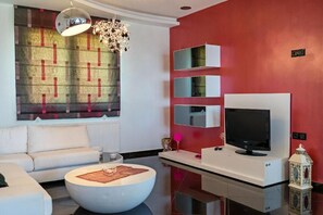 Living area - Alkistis Villa with amazing sea view (9G4V+4G2 Rethymno, Greece)