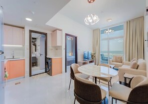 Interior - Newly Furnished Premium 1BR | Miracle Garden View (Dubai)