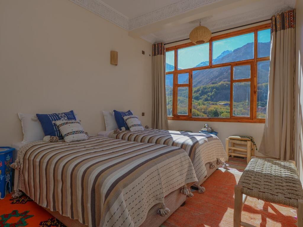 华丽双人房或双床房, 山景 | 笔记本电脑工作区、免费 WiFi