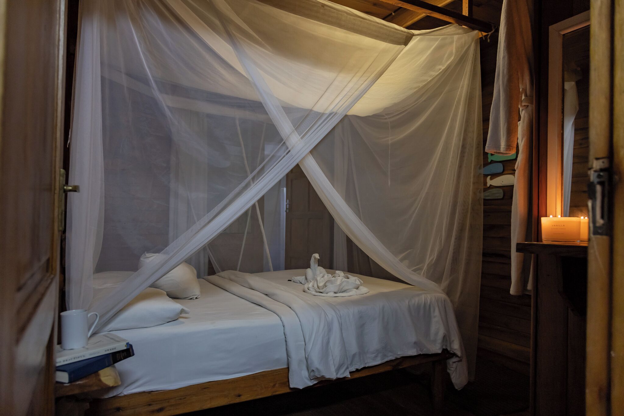 Nhà gỗ tiện nghi đơn giản, quang cảnh vườn | Két bảo mật tại phòng, có lối đi dành cho xe lăn 