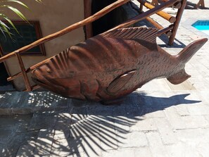 Cottage Confort, vue piscine