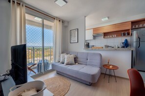 Basic Apartment | Living area - Mirante #1204 - Apt With Balcony by Carpediem (Fortaleza)